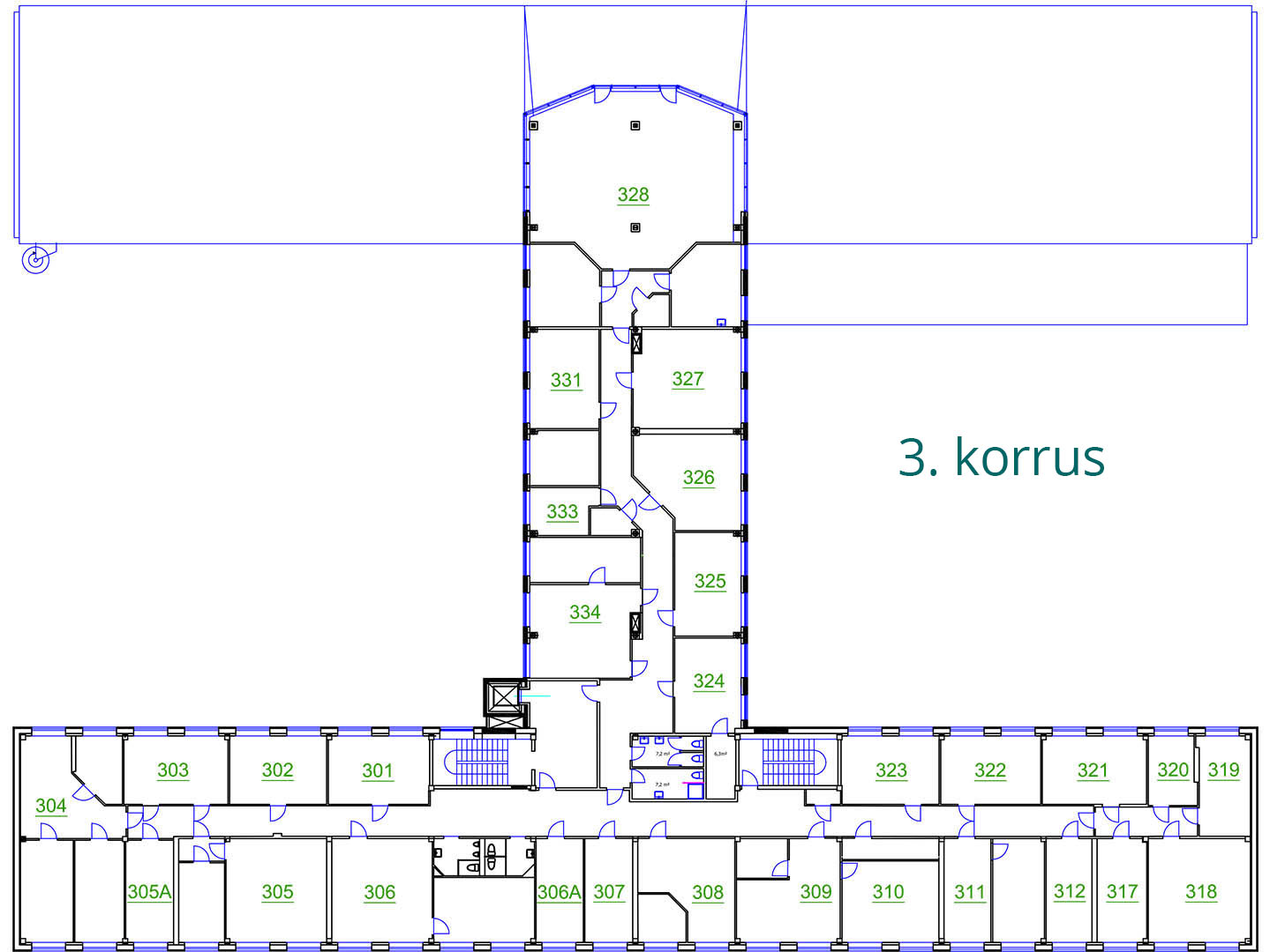 Äripinnad Tallinnas | Susi Bürookeskuse 3. korrus